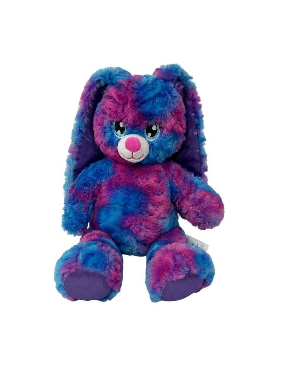BAB Build a Bear SPRING LILAC BUNNY 17in Plush Stuffed Toy Easter Rabbit Tie Dye